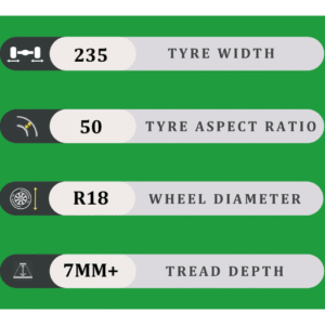 235/50/18 7MM+