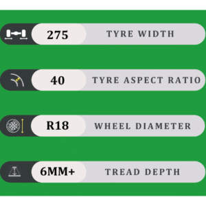 275/40/18 6MM+