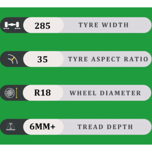 285/35/18 6MM+
