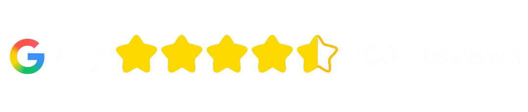 Rated 4.9 stars on Google Reviews